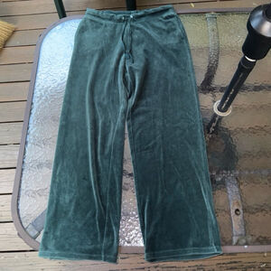 Velour wide leg sweatpants sz Medium by Laura Scott